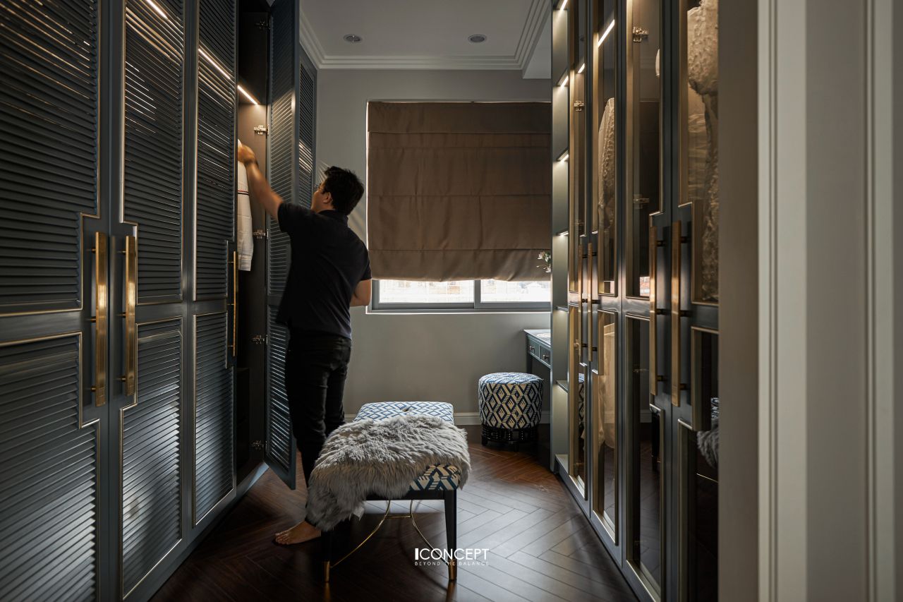 Tủ quần áo phong cachs Indochine toát lên vẻ đẹp hòa cổ