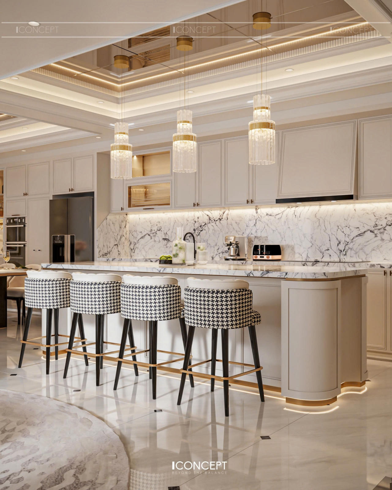Mẫu thiết kế nội thất không gian bếp