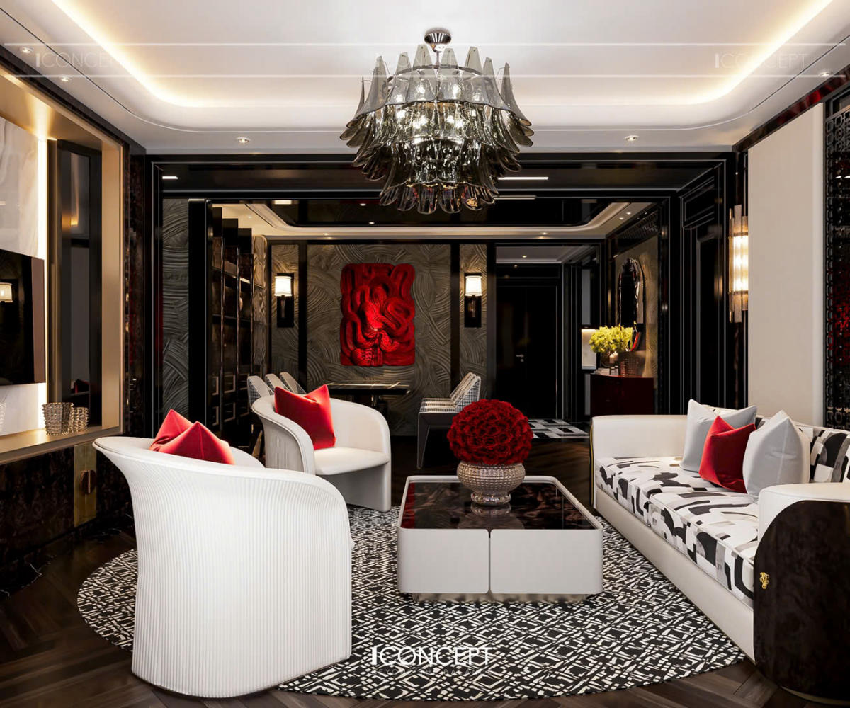 Mẫu thiết kế nội thất chung cư Lankmark 81