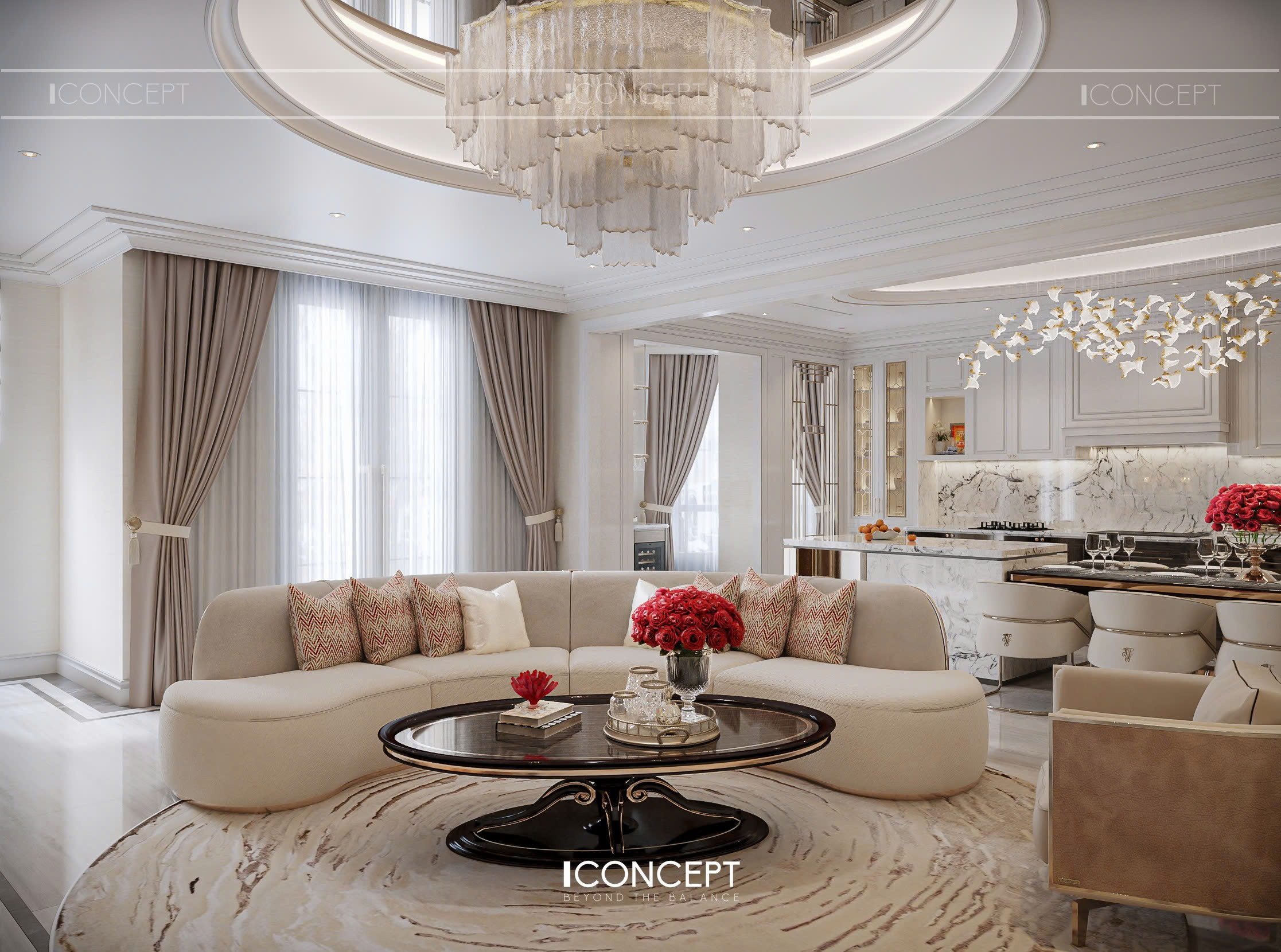 Bộ sofa da cao cấp với đường nét vuông vức tạo nên sự vững chãi, kết hợp bàn trà mặt kính đen sang trọng, tạo điểm nhấn hiện đại và tinh tế.
