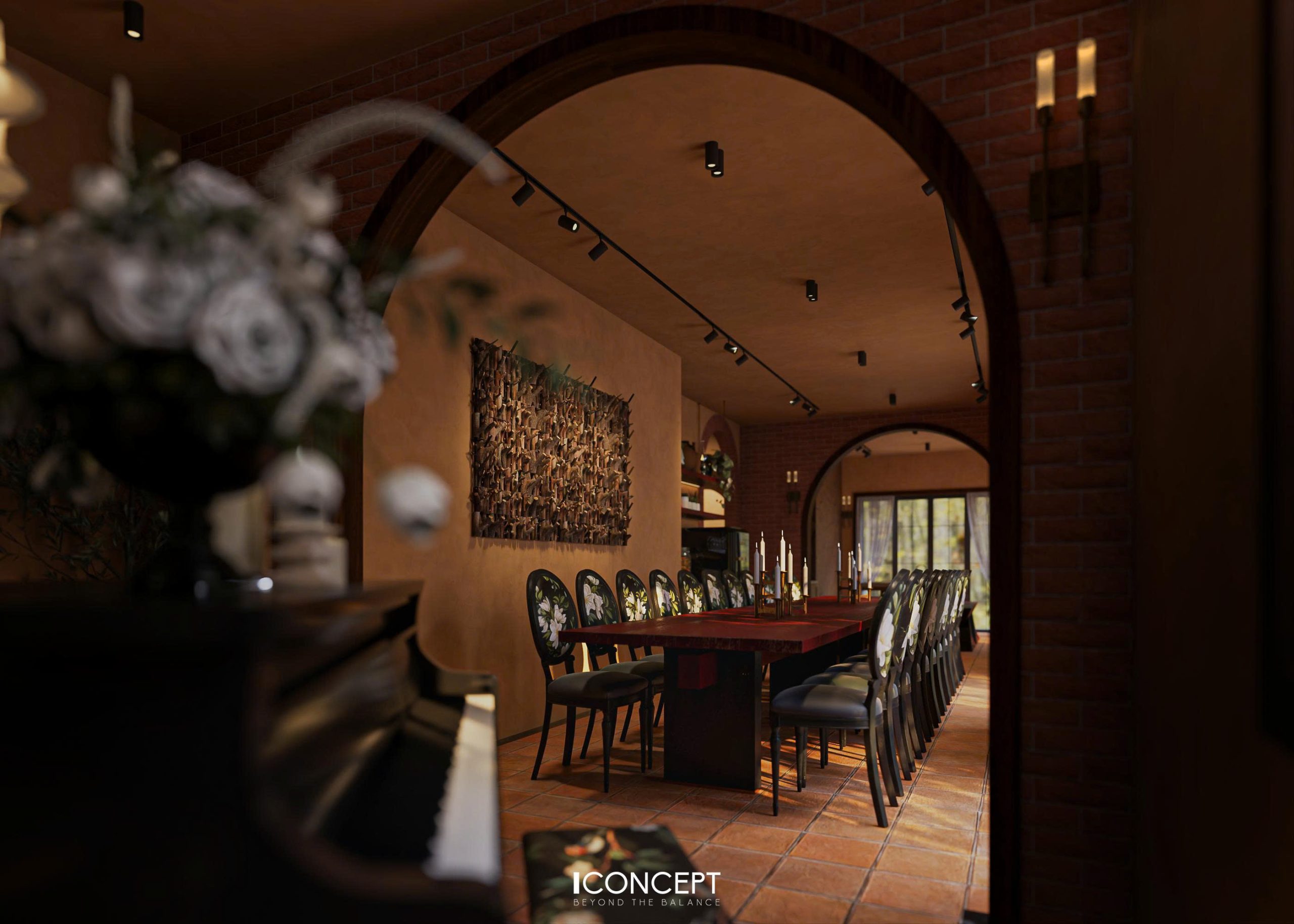 Bàn ăn rustic – nơi lưu giữ dư vị ấm áp của những bữa cơm Đà Lạt.