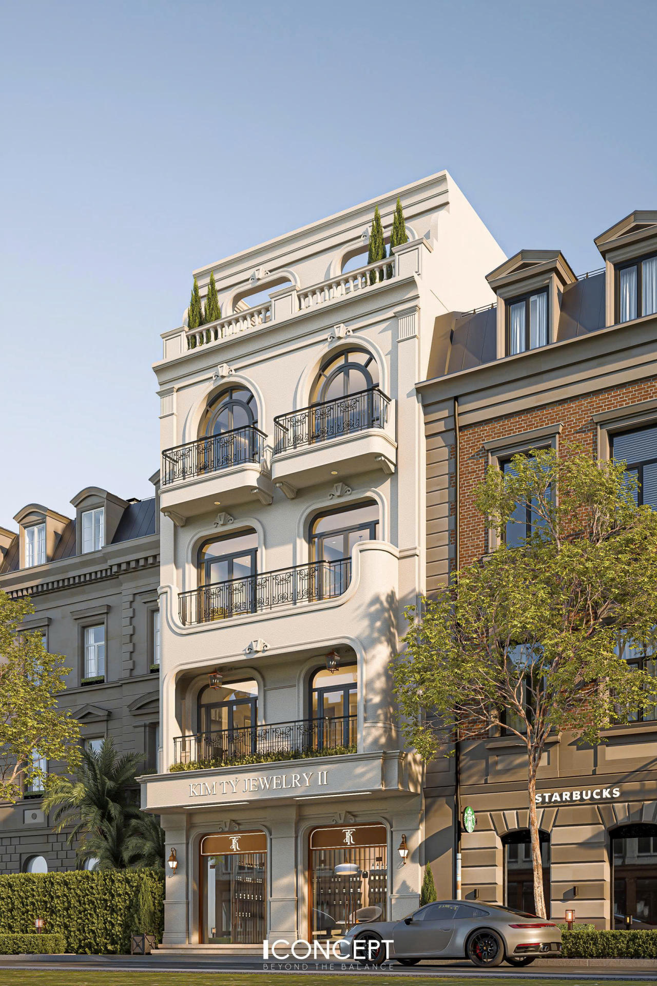 Ban công art deco là sự giao thoa giữa cổ điển và hiện đại 