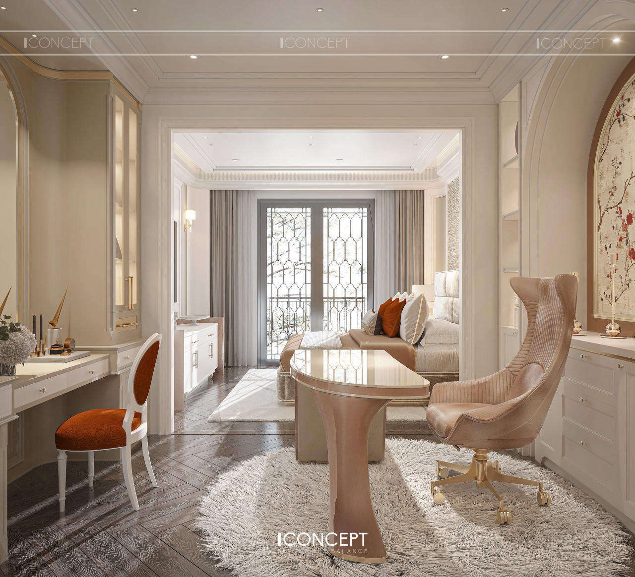 Ánh sáng tự nhiên được ưu tiên tối đa, kết hợp cùng đèn bàn có cường độ phù hợp để giảm mỏi mắt và tăng khả năng tập trung.